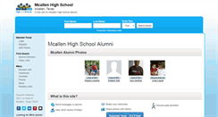 Desktop Screenshot of mcallenhighschoolalumni.org