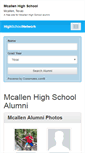 Mobile Screenshot of mcallenhighschoolalumni.org