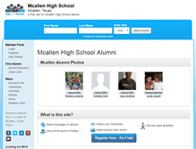 Tablet Screenshot of mcallenhighschoolalumni.org